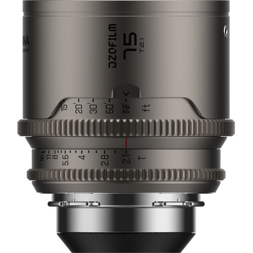 DZOFilm Arcana 75mm T2.1 Anamorphic Prime Lens (ARRI PL, Titanium, Feet)