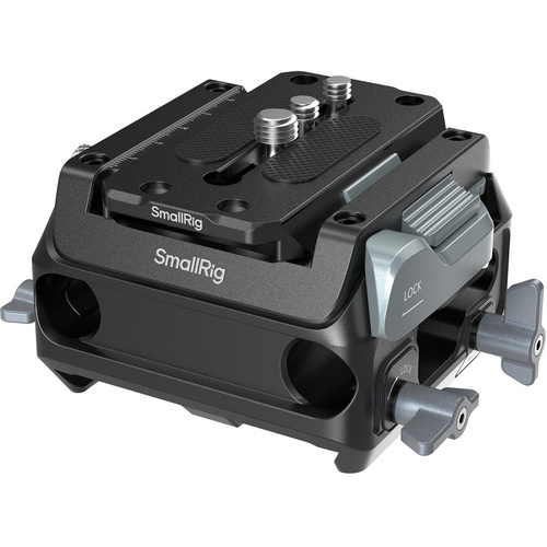 SmallRig 5366 Manfrotto-Type Mount Plate Kit with 15mm Dual-Rod Clamp