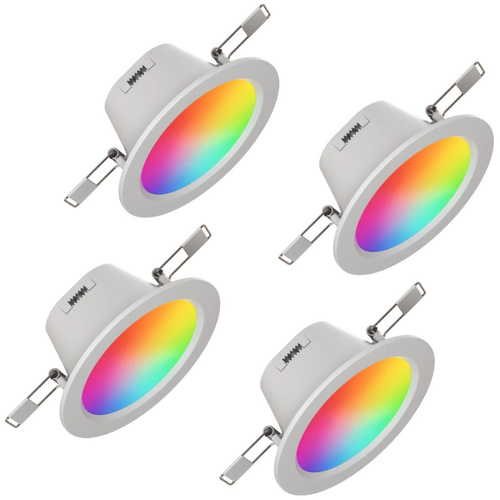 Nanoleaf Essentials Colour Smart LED Downlight (WiFi) 4-Pack