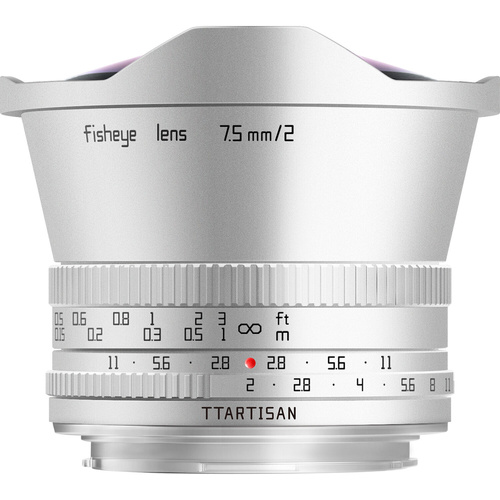TTArtisan 7.5mm f/2 Fisheye Lens (Micro Four Thirds, Silver)