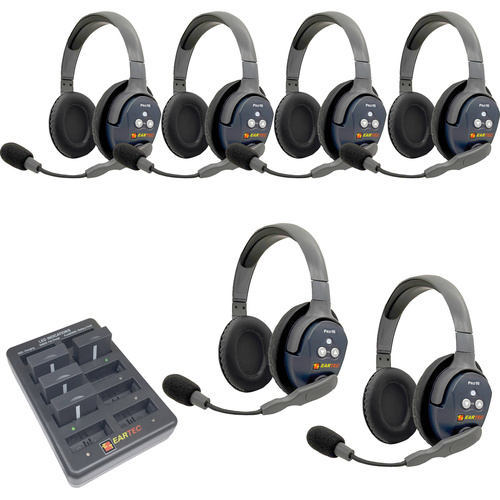 Eartec UltraLITE Pro16 6-Person Dual-Channel Full-Duplex Wireless Intercom System (2.4 GHz)