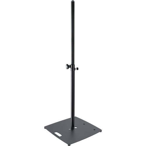 K&M 26727 Speaker Stand Pro with Center, Edge, and Corner Mount (21.65 x 21.65" Base, Black)