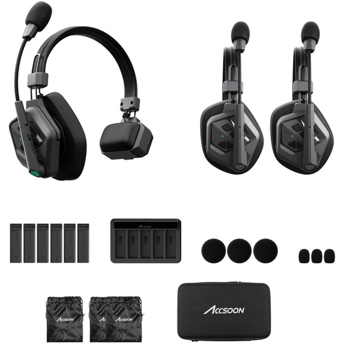 Accsoon CoMo II Long Range Full-Duplex Wireless DECT Intercom System (1H2R)