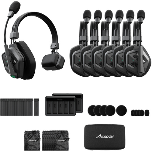 Accsoon CoMo II Long Range Full-Duplex Wireless DECT Intercom System (1H6R)