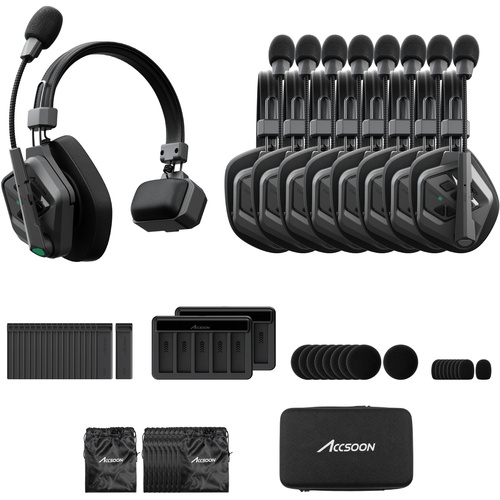 Accsoon CoMo II Long Range Full-Duplex Wireless DECT Intercom System (1H8R)