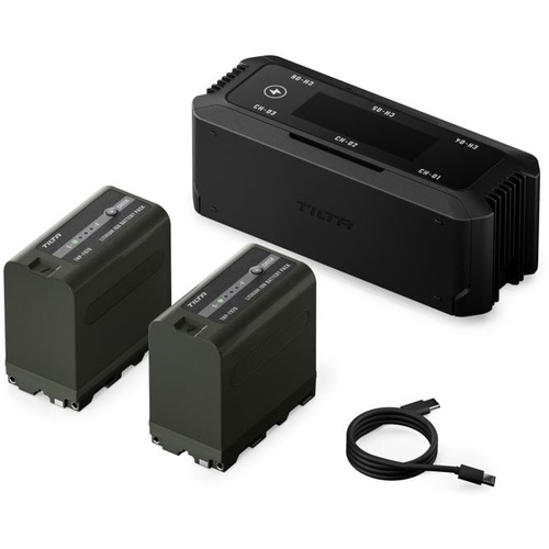 Tilta Foldable Charging Station for L-Series/NP-F Battery Kit (2 Batteries)