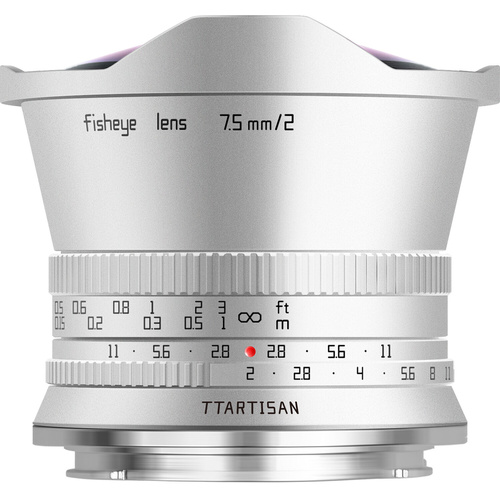 TTArtisan 7.5mm f/2 Fisheye Lens (Nikon Z, Silver)
