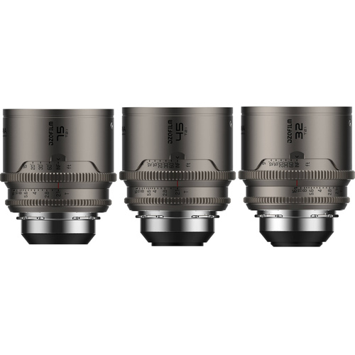 DZOFilm Arcana Anamorphic Prime 3-Lens Kit (ARRI PL, Titanium, Meters)