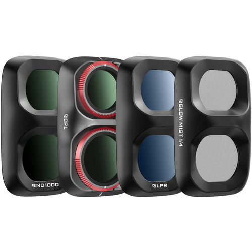 Freewell Every Day Filters for Osmo Pocket 4P (4 Pack, Black)