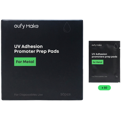 eufyMake UV Adhesion Promoters Prep Pads for Metal (50pcs)