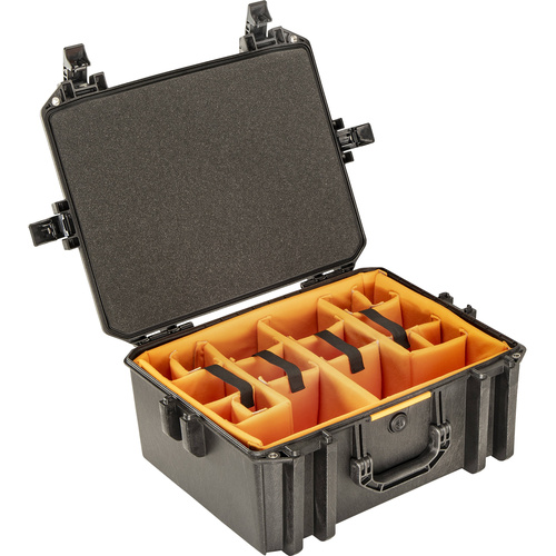 Pelican Vault 550 Case (Black, Padded Dividers)