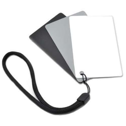 JJC Gray Card/White Balance Card Set (ABS, 13 x 10cm)