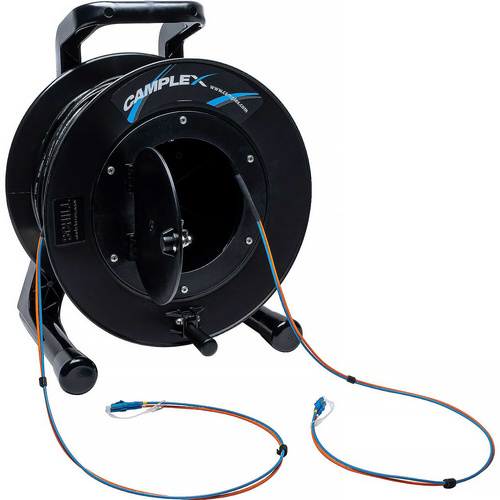 Camplex Duplex LC Single-Mode Fiber Optic Tactical Snake Reel (230m)