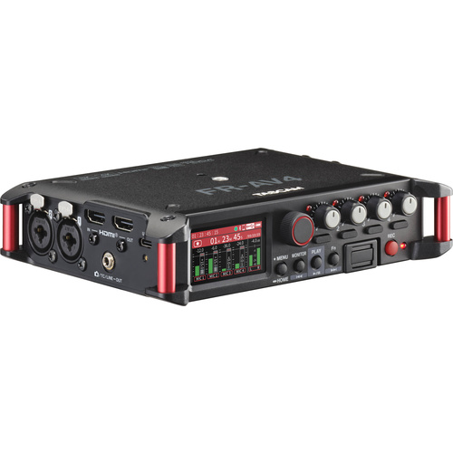 TASCAM FR-AV4 4-Channel 32-Bit Float Field Recorder with Mixer, Timecode, and HDMI Sync