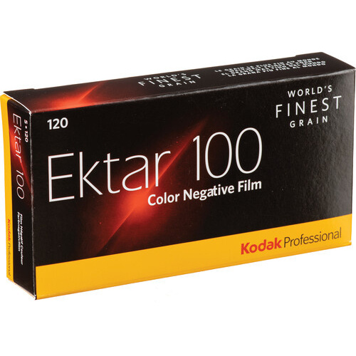 Kodak Professional Ektar 100 Color Negative Film (120 Roll Film, 5 Pack)