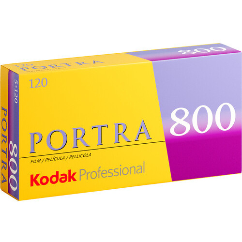 Kodak Professional Portra 800 Color Negative Film (120 Roll Film, 5 Pack)