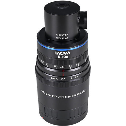 Laowa Aksen 17.5mm f/1.7 5-10x Ultra Macro APO Lens with Coaxial Illumination (Canon RF)