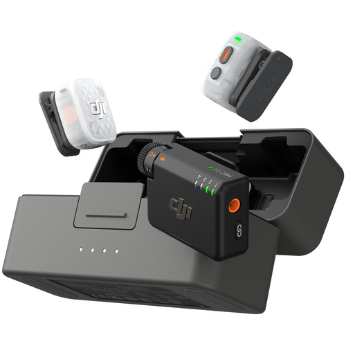 DJI Mic Mini 2S 2-Person Compact Wireless Microphone System with Charging Case (2 TX + 1 RX + Charging Case)