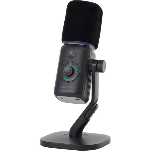 amaran Mic Wireless Dynamic Supercardioid Microphone Desktop Stand Kit (Charcoal)