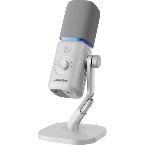 amaran Mic Wireless Dynamic Supercardioid Microphone Desktop Stand Kit (White)