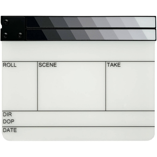 Filmsticks Gripsticks Grayscale Clapperboard Kit (Medium, USA Version)