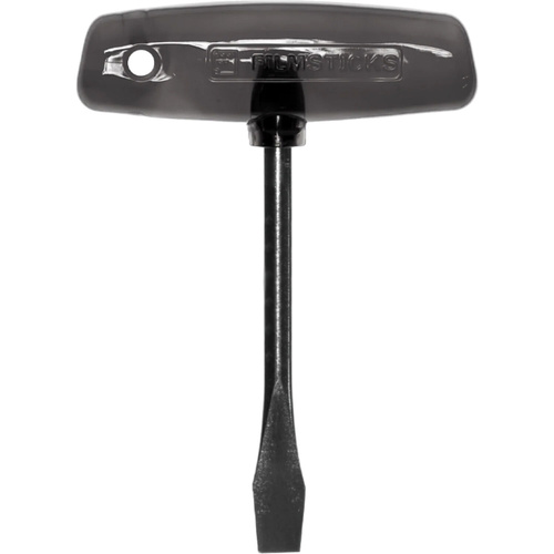 Filmsticks T-Handle Slotted Screwdriver (Black, Extended Shaft)