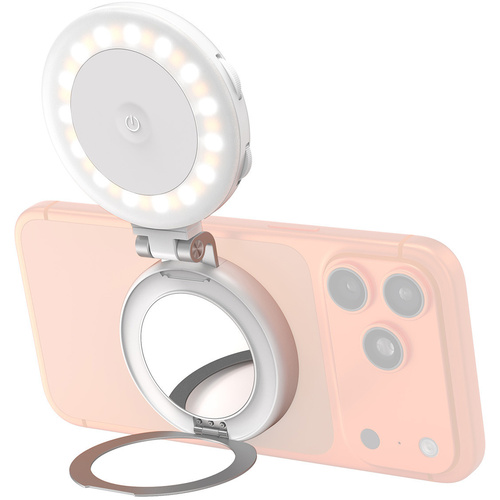 SmallRig 6155 M2 LED Light with Magnetic Mount and Support for Phones (White)