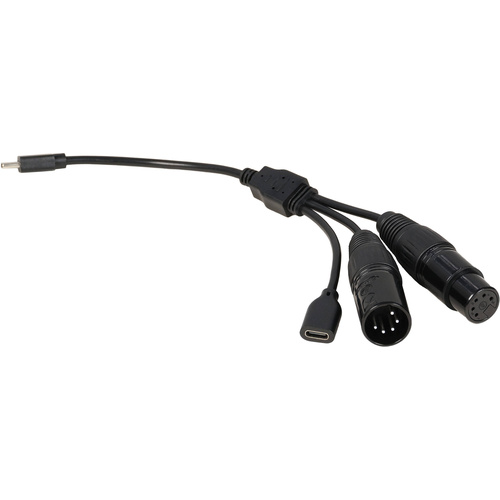 Nanlite USB-C to DMX Cable for PavoBulb, PavoTube, and PavoTube II (10")