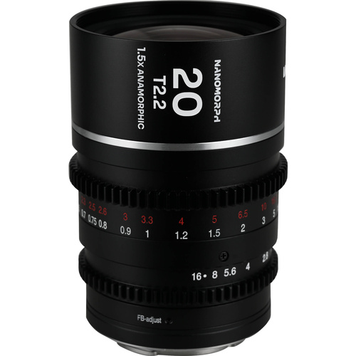 Laowa Nanomorph 20mm T2.2 1.5x MFT Anamorphic Lens (Micro Four Thirds, Silver Flare)