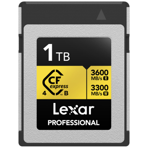 Lexar 1TB Professional CFexpress 4.0 Type B GOLD Card - Open Box