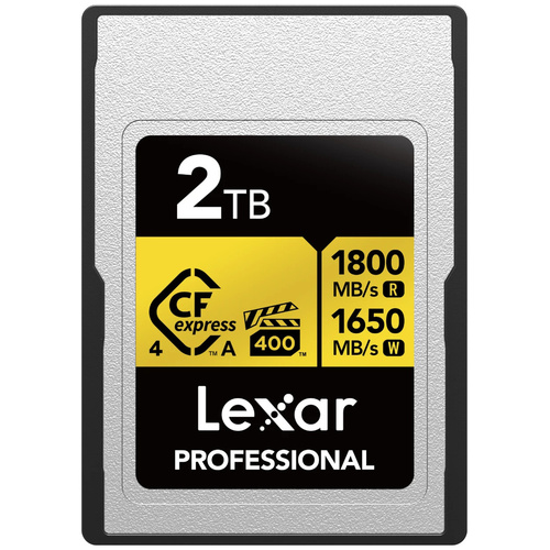 Lexar 2TB Professional CFexpress 4.0 Type A GOLD Card - Open Box