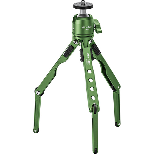 Leofoto MT-03 Mini Spider Tabletop Tripod with MBH-20 Ball Head (Green)
