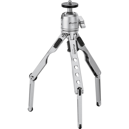 Leofoto MT-03 Mini Spider Tabletop Tripod with MBH-20 Ball Head (Silver)