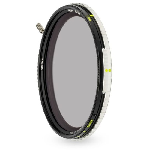 NiSi True Color VND/PL Pro Nano 1-5 Stops (0.3-1.5) Variable ND and Polarizer (49mm)