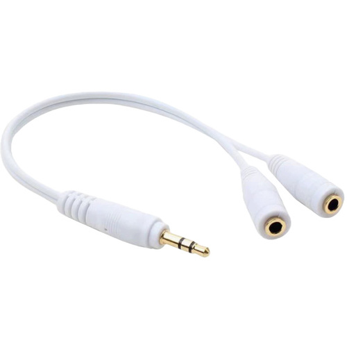Titan Speaker and Headphone Splitter (White)