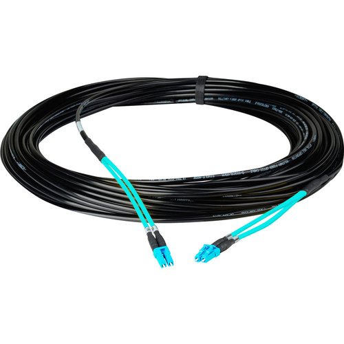 Camplex Two-Channel LC Multimode OM3 Fiber Optic Snake (22.9m)