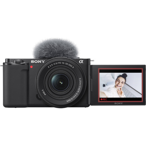 Sony ZV-E10 Mirrorless Camera with 16-50mm f/3.5-5.6 II Lens (Black)