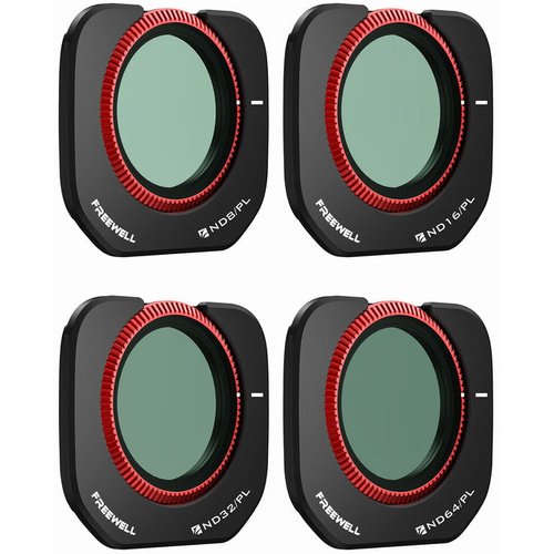Freewell Bright Day ND/PL Filter Kit for Insta360 Luna Pro (4-Pack)