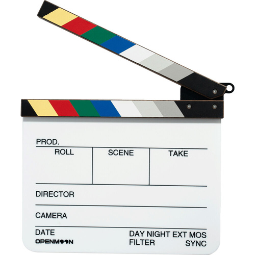 OPENMOON Walnut Film Clapperboard (Large, Right-Handed)