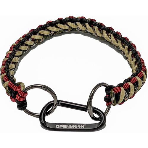 OPENMOON Heavy-Duty Woven Lanyard (15.75", Red-Black Camo)