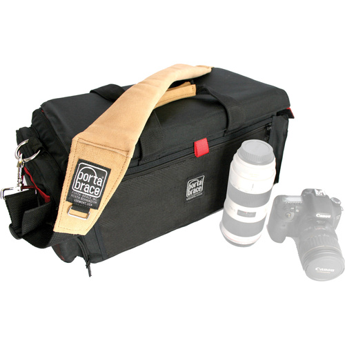 Porta Brace DCO-1R Digital Camera Organizer Case (Black with Red Trim)