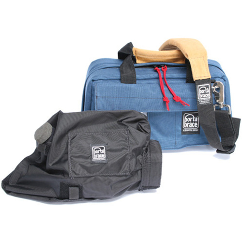 Porta Brace CS-DV2 Mini DV Camera Case with Mini-Quick Slick Rain Cover (Blue)