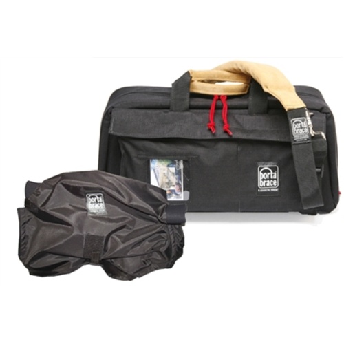 Porta Brace Mini-DV Camera Case with Rain Cover (Black/Red)