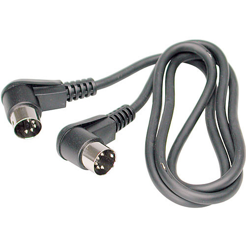 Hosa MID-303RR MIDI Cable 3ft (angled)