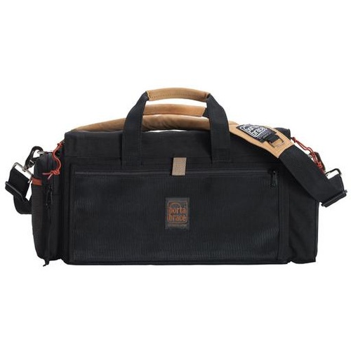 Porta Brace DV Organizer Case with QS-M4 Mini Rain Slick (Black with Copper Trim)