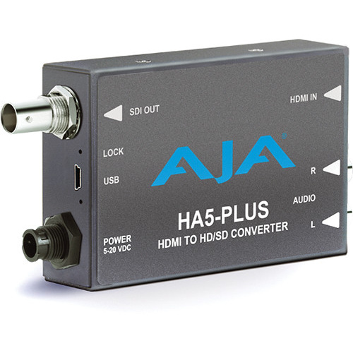 AJA HA5-Plus HDMI to 3G-SDI Mini-Converter