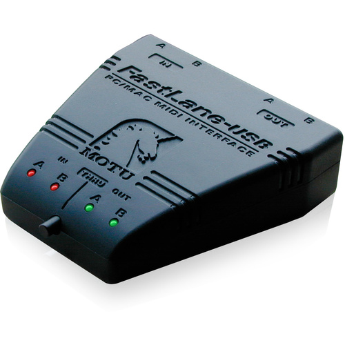 MOTU FastLane (USB) - 2 Input / 2 Output USB MIDI Interface for Mac and PC