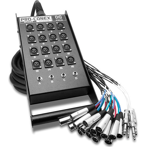 Hosa SH-16X4-50 Stage Box Snake 50ft