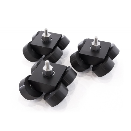 Kessler Premium Track Dolly Trucks (Set of 3)