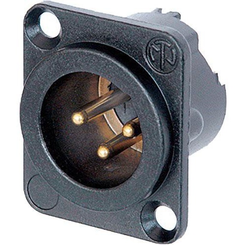 Neutrik NC3MD-LX-B 3-Pin XLR Male Receptacle